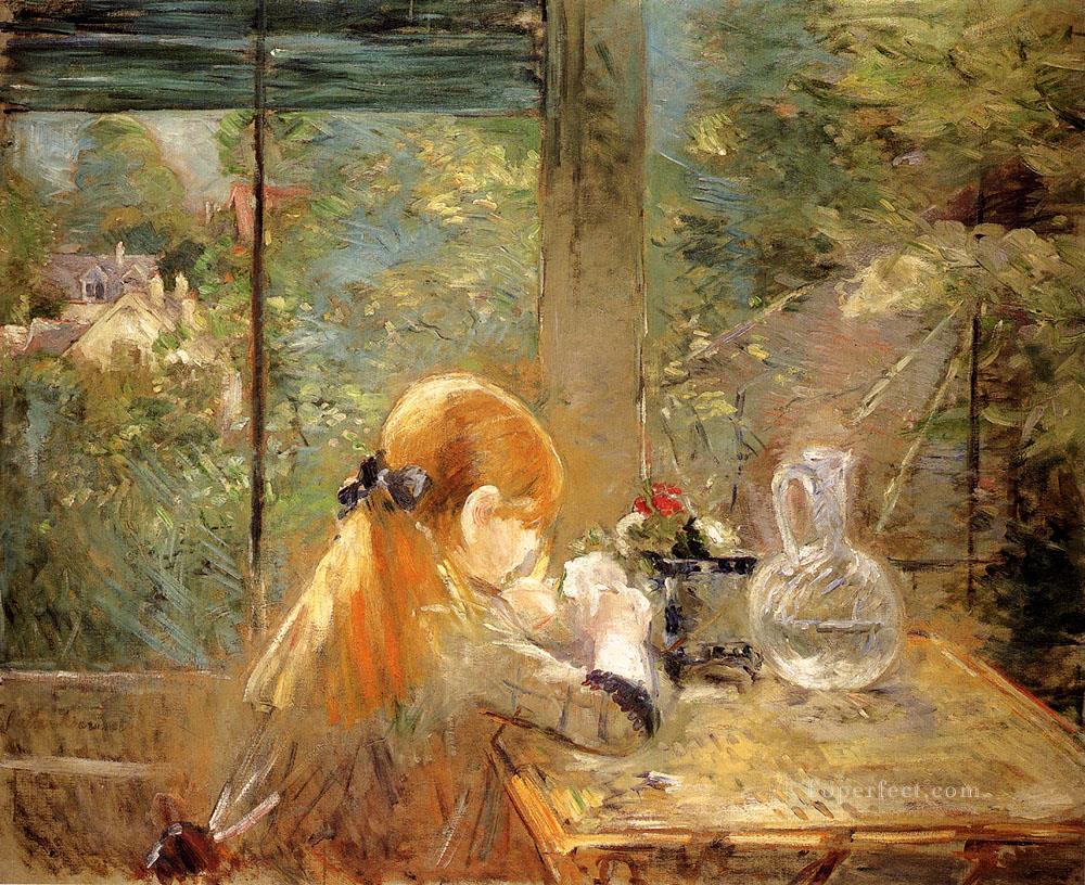 On The Veranda Berthe Morisot Oil Paintings